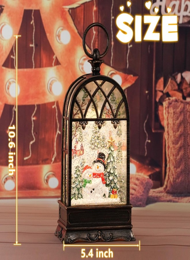 كرة ثلجية لعيد الميلاد مع رجل ثلجي، كرات ثلجية مضيئة لعيد الميلاد مع مؤقت، فانوس كرات ثلجية موسيقية متلألئة لتزيين عيد الميلاد (رجل ثلجي) - Image 5